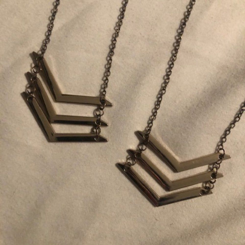 Two Women's Gold‎ Matching Necklaces